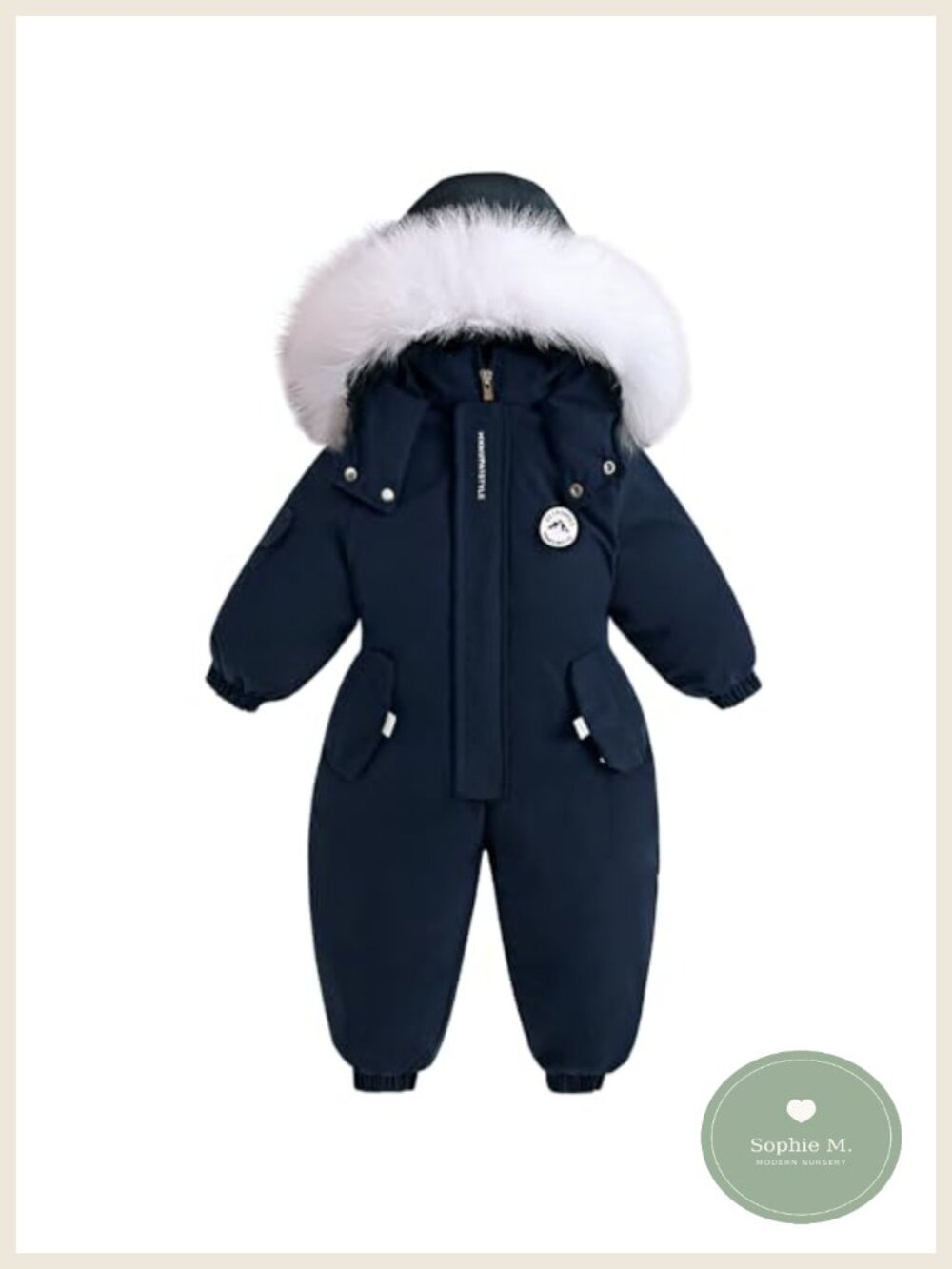Toddler Snowsuit Fleece Winter Wear Hooded Baby One Piece Outerwear